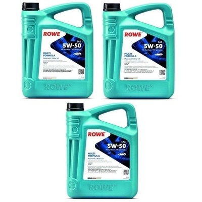 Motoröl ROWE HIGHTEC MULTI FORMULA 5W-50 Dexos 2 VW502.00 505.00 BMW LL-04 15L