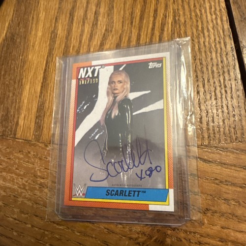 2021 Topps Heritage WWE NXT Scarlett 101/199 Autograph