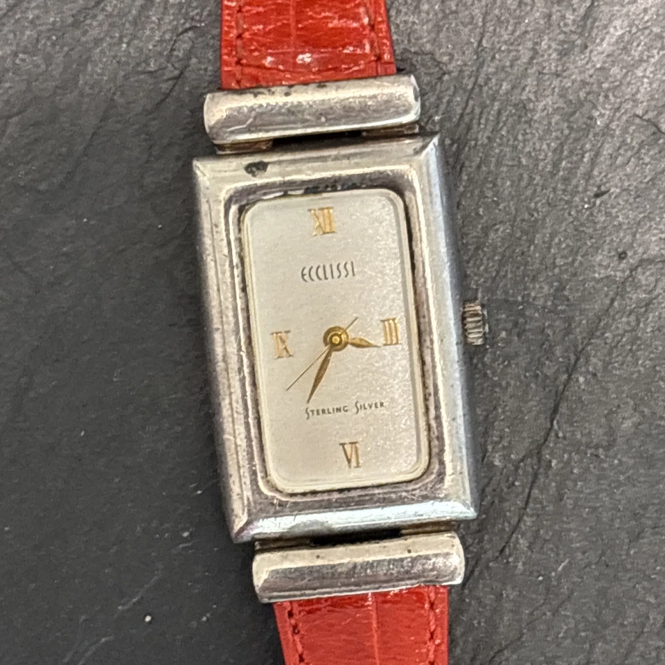 Ecclissi 925 Sterling Silver Vintage Watch 21250 Fresh Battery Works - Image 3 of 4