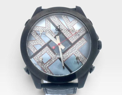 Jacob & Co 5 Time Zone JCM-ATH6 Diamond Stainless Steel Watch