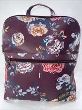 Matilda Jane Moments With You Plum Perfect Floral Mini Backpack Purse preppy
