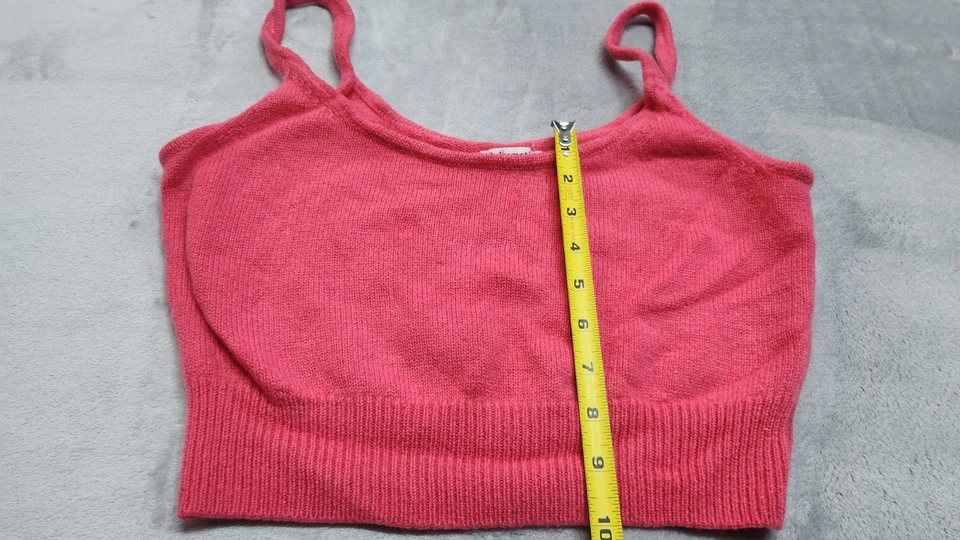 Reformation Women's Size Large Red 100% Cashmere Sweater Tank Top - Image 4 of 4