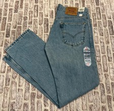 Vintage Levis 505 Jeans Men New 12/1999 Deadstock Light Blue 32x32 Tag 32x32