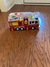 Large Toy Firetruck w/ Sounds, Push-Action, and Real Water Hose