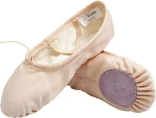 Nexete Women Canvas Ballet Dance Shoes Yoga Gymnastics Leather Split-Sole... 