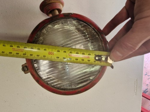 Fog driving spot light machinery headlight red tractor truck vintage retro  X194 - Picture 12 of 13