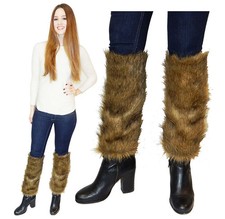 Women s Faux Fur Leg Warmer Sleeves