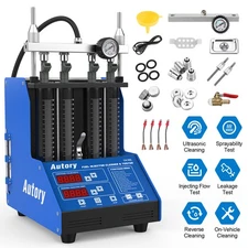 Car Fuel Injector Cleaner Tester Ultrasonic Cleaning Machine Leakage Test 110V