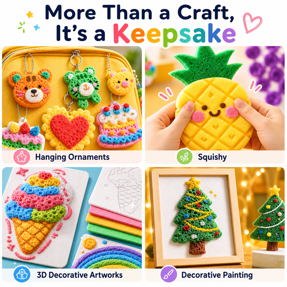 6Pcs Popcorn 3D Puffy Drawing Pens Heat Expand DIY Relief Art Markers ...