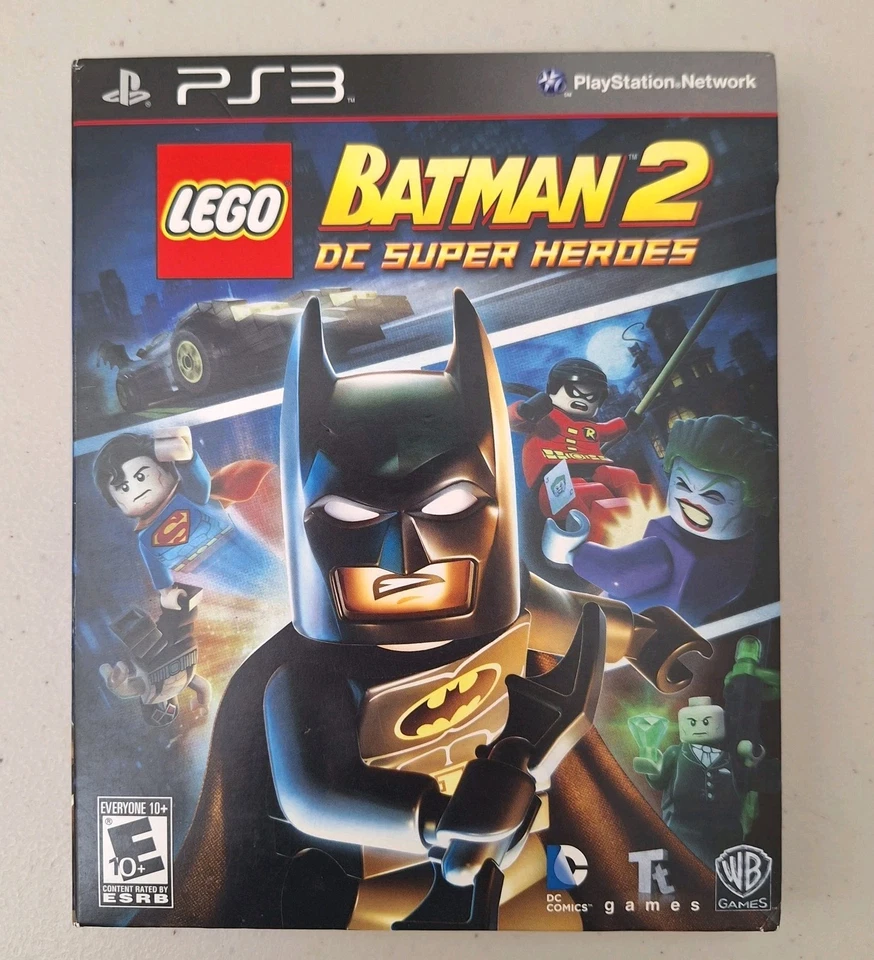 LEGO Batman 2: DC Super Heroes PS3 w/ Green Lantern Blue Ray CIB New, open box - Image 2 of 4