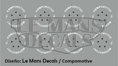Decals Compomotive Motorsport rim 1:32 1:43 1:24 1:18 wheels rims decals
