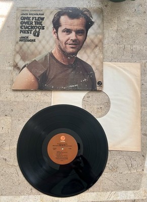One Flew Over The Cuckoo's Nest Soundtrack Promo Lp with Jack Nicholson Poster