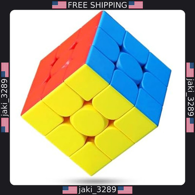 CFMOUR Speed Cube 3x3 - Moyu Meilong Stickerless Magic Puzzle - Fast & Smooth