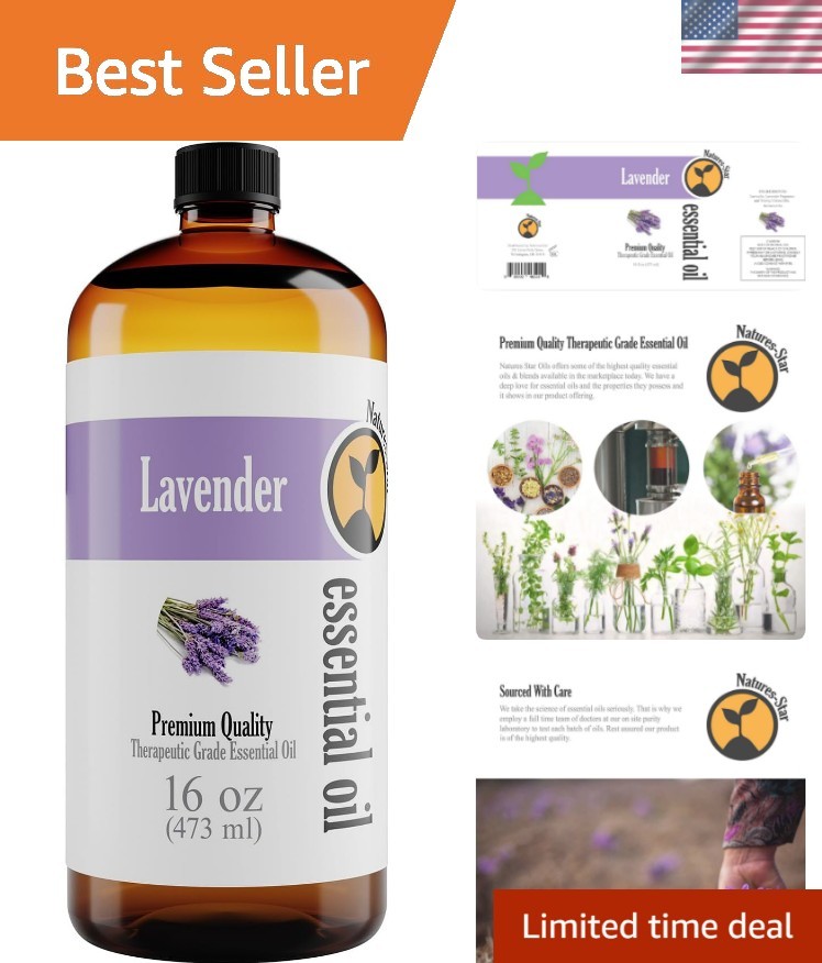 Lavender Essential Oil, 16 Ounce, Therapeutic Grade for Arom