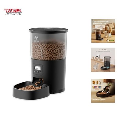 Automatic Cat Feeders, 3L Timed Cat Dry Food Dispenser, Dual Power Supply, Pr...