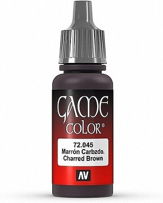 Vallejo CHARRED BROWN 17ml - Hobby and Model Acrylic Paint - #72045