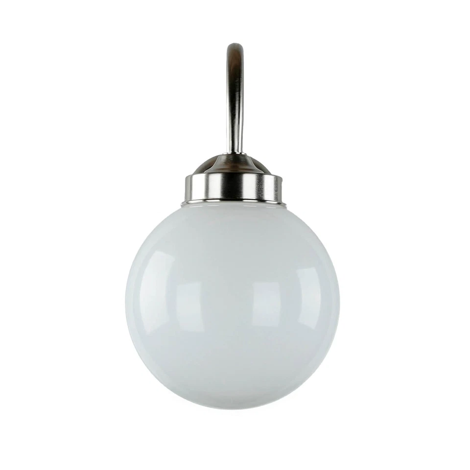 Wandleuchte Messing in Weiß Nickel IP43 rostfreie Außenlampe Balkon Haus Hof - Bild 3 von 4