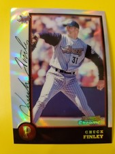 1998 Bowman Chrome Refractor #245 Chuck Finley - Anaheim Angels