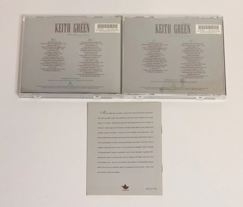 Кит Грин: Министерство лет том 1 1977-1979 2-CD бокс-сет w/буклет, 1987 - Изображение 4 из 4