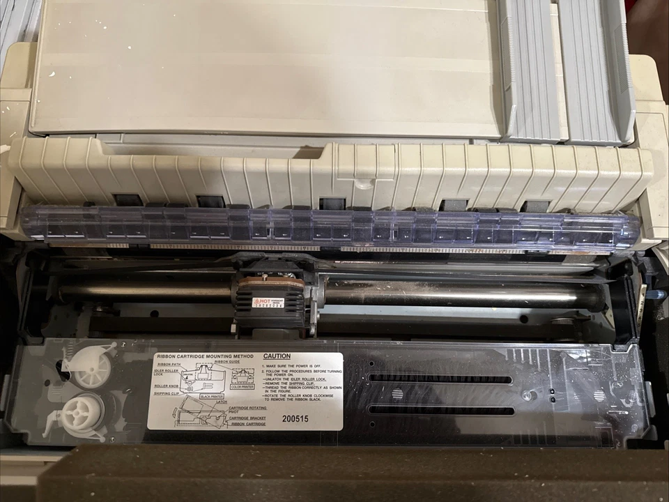 OKI Data Pacemark 3410 Dot Matrix Parallel USB Printer w/ Bottom Feed - Image 4 of 4