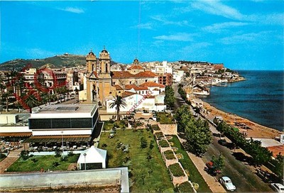 Ansichtskarte ~ Ceuta, Calle Ingeniero Catena Y Playa De La Ribera