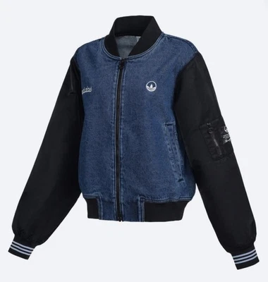 Adidas Originals Mix College Bomber Jacket Denim Size L Neu # Y-3 # Neighborhood - Bild 1 von 4