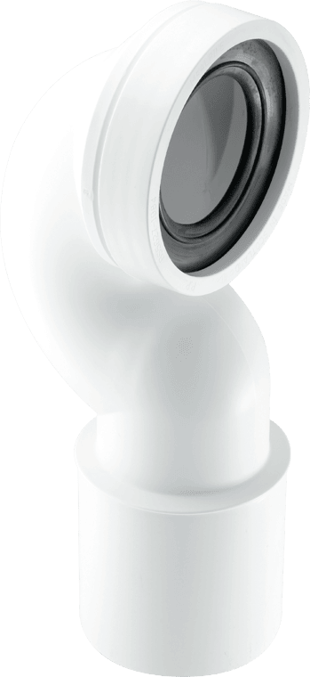 McAlpine WC-CONQP 4""/110mm 90 Degree Space Saving Bend Adjust Rigid WC Connector
