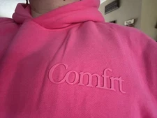 Comfrt Minimalist Hoodie - Hot Pink XL