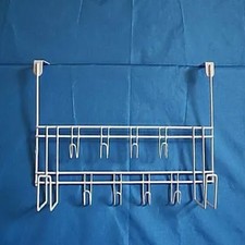 10 Hooks Over The Door Hook Home Washroom Coat Hanger Clothes Towel Storage Rack