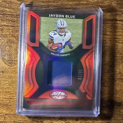 2025 Panini Certified New Generation Jerseys Mirror Jaydon Blue #NGJ-JBE Red /99