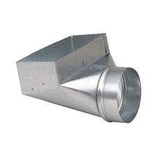 Imperial GV0626-C HVAC Galvanized Register Boot, 4 x 10 to 6 In. - Quantity 1