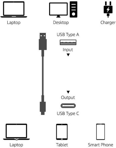 USB-C USB-A Amazon Basics to 20 Fast Charger Cable 480Mbps Speed Certed - Picture 4 of 6