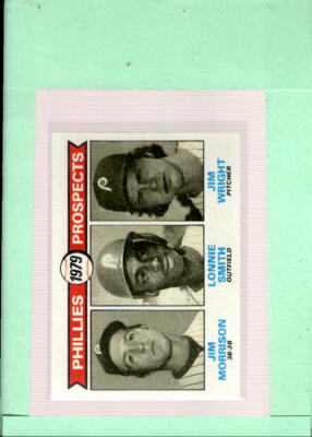 1979 Topps #722 Jim Morrison/Lonnie Smith/Jim Wright NM-MT RC Rookie Ph ID:43222