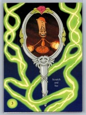 1992 Pro Set Walt Disney's Beauty and the Beast Scratch and See #3 Lumiere