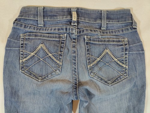 Ariat Jeans Damen 29L Straight Leg Medium Wash Lowrise Denim Stretch Blau - Bild 11 von 11