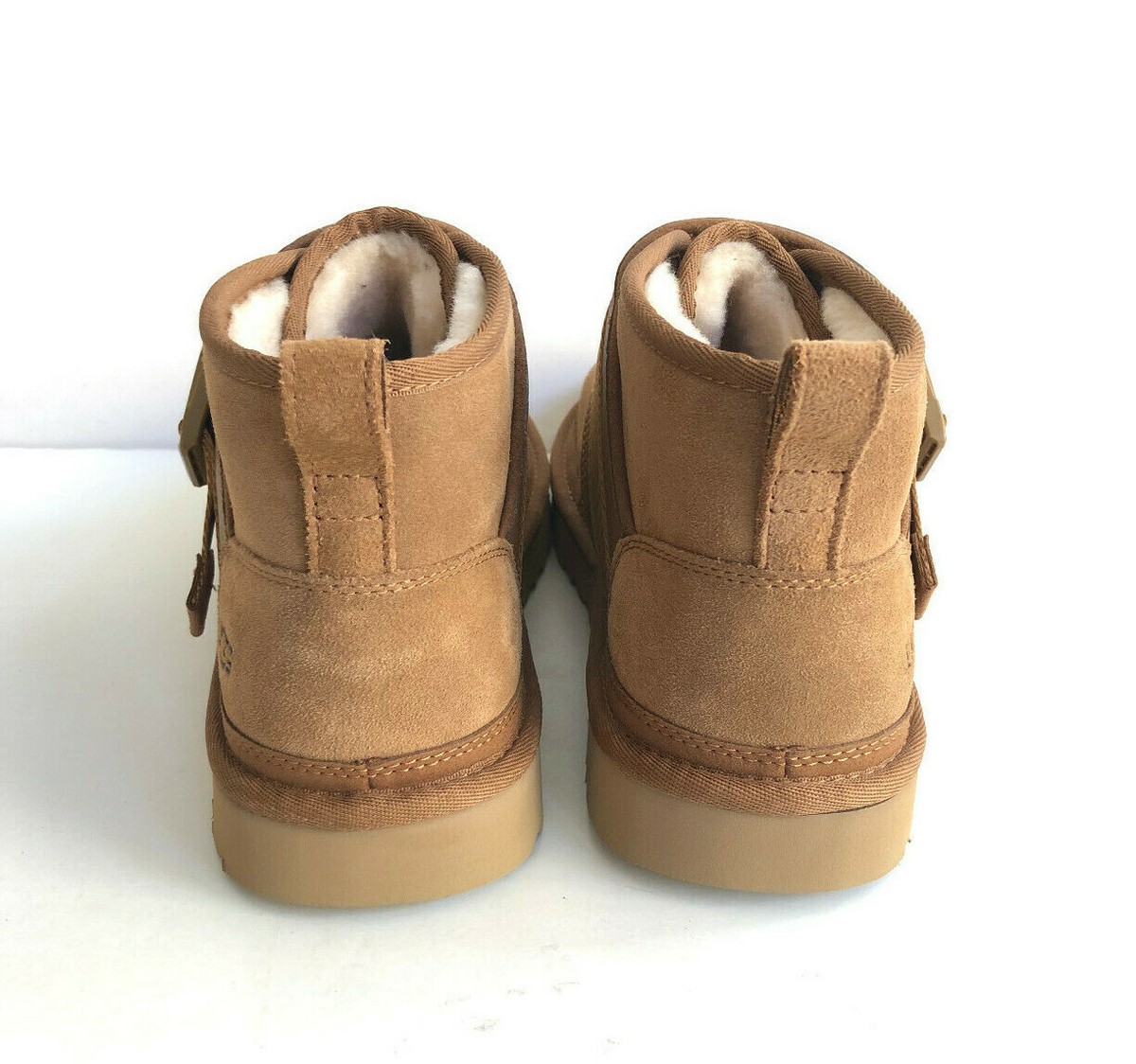 COPY - UGG Men\'s Neumel Snapback Suede Boot Sheepskin Lined \'Chestnut\' Size 13 Men main image 3