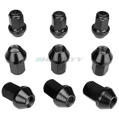 16 negro tornillos perno de rueda tornillos m12x1.5x50 cono kegelbund 60 ° sw17