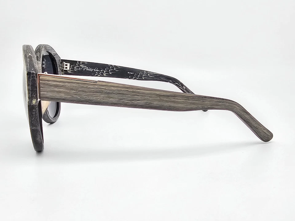 Gafas de sol Linda Farrow 3.1 Phillip Lim PL/166/1 gris cuerno marco a rayas gris Len Foto 4 de 4