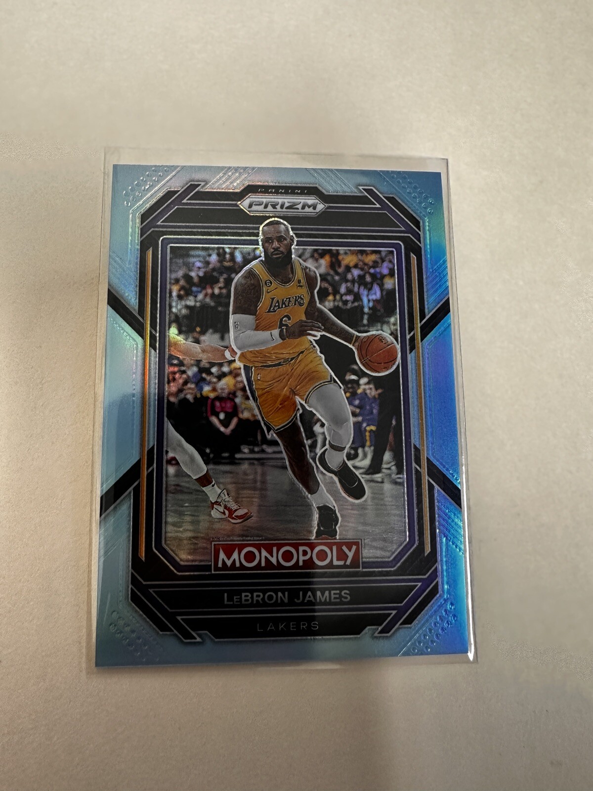 2022-23 Panini Prizm Basketball Lebron James Monopoly Light Blue Prizm /199  #40