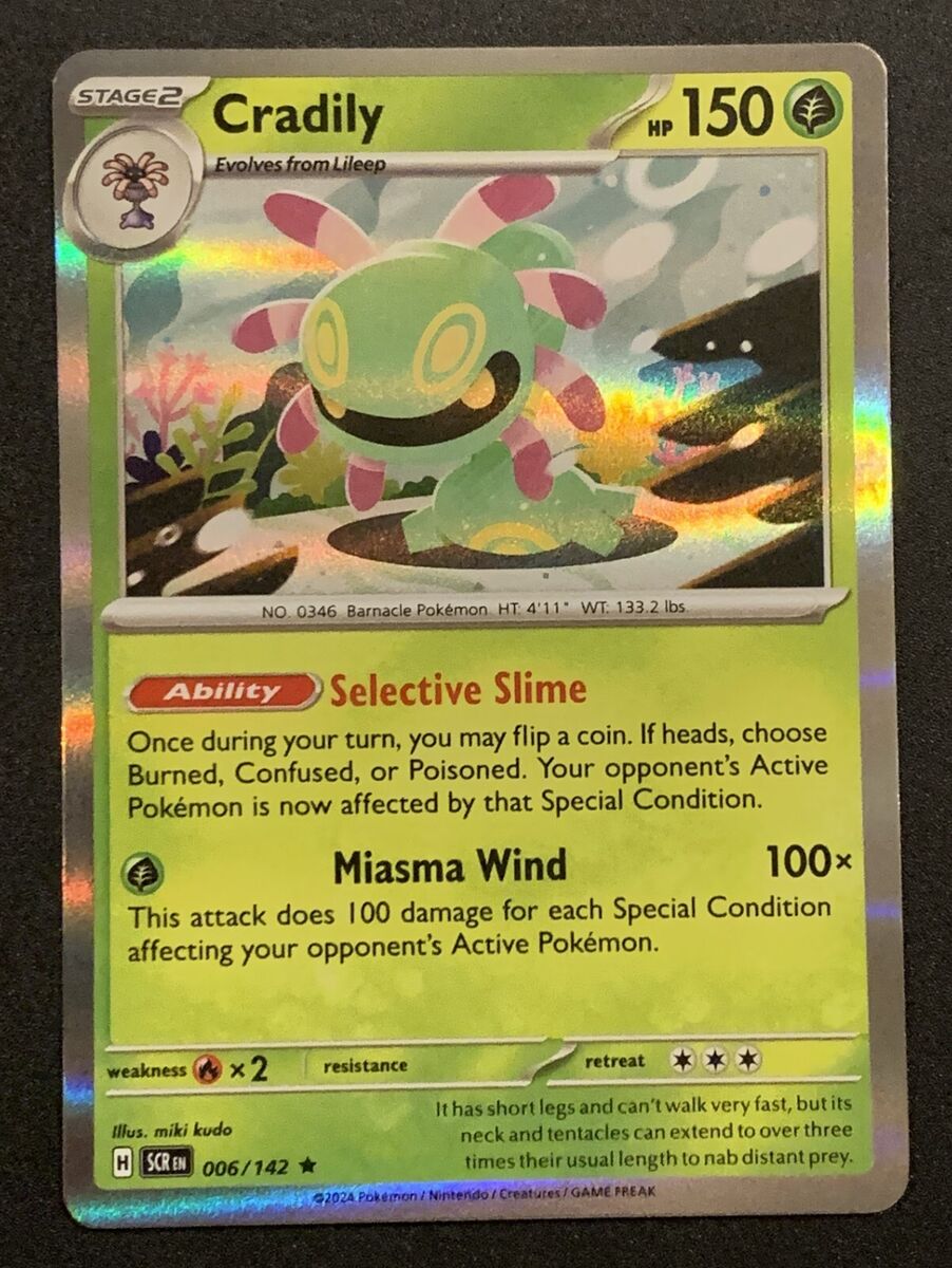 Cradily - 006/142 - Holo Rare - SV07: Stellar Crown Cradily - 006/142 - Holo Rare - SV07: Stellar Crown