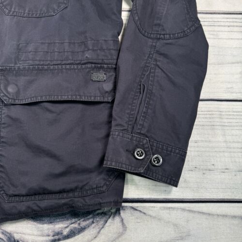 Diesel Industry Men’s Military Utility Jacket Multi-Pockets Dark Navy Size M - Picture 3 of 18