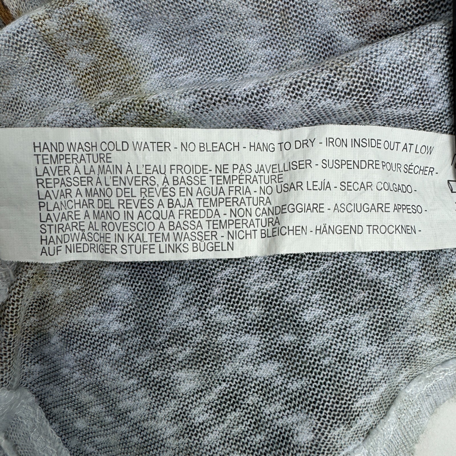 FDJ Womens Top Small Twilight in Venice 3/4 Sleeve Lightweight Art to Wear Shirt