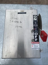 GE THN3361 3 Pole 30 Amp 600 Volt Non Fused Heavy Duty Safety Switch