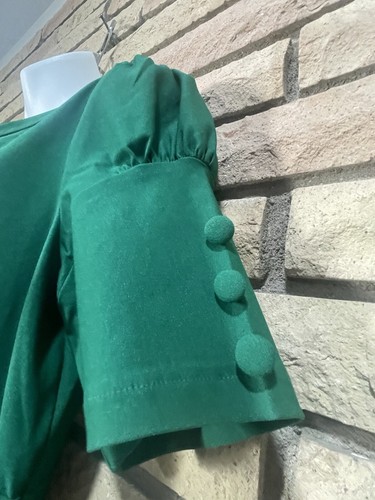 MUXXN Women’s 1950 Retro Dress Green Mermaid Bodycon Short Sleeve Midi Size M - Picture 3 of 11