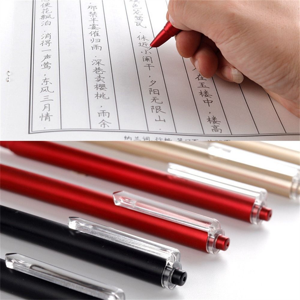 Business Signature Pen Retractable Fountain Pen Press Fountain Pen