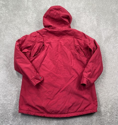 Wolverine Men's Water Repellent Hooded Windbreaker Rain Jacket Size XL Red - Picture 2 of 9