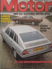 Motor magazine 10 June 1978 featuring Lancia Gamma Berlina road test, Mazda RX-7