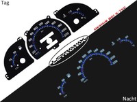 Selbstleuchtende Tachoscheiben Plasma Tacho Opel Astra F Vectra A 20-220Km/H #