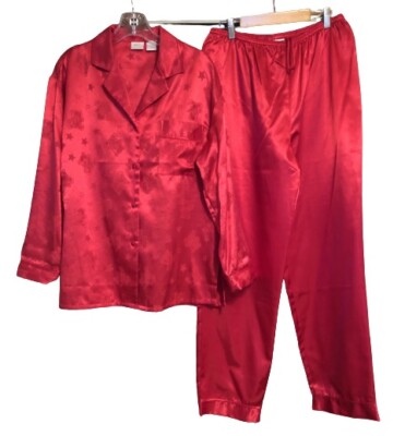 Etonne by Sarah Ritchards Pajama Set ~ Sz Small ~ Christmas Red ~ Teddy Bears