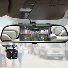 5" Car Rear View Mirror Monitor Mini Backup Camera Parking System Night Vision